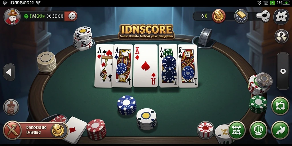 Tampilan gameplay seru dari IDNSCORE di layar.