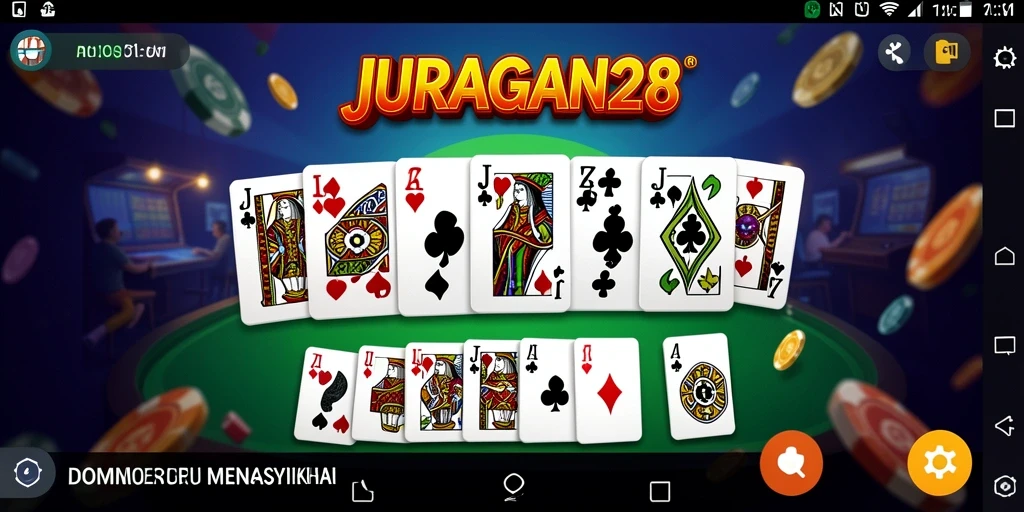 Tampilan gameplay domino yang menarik dan interaktif.