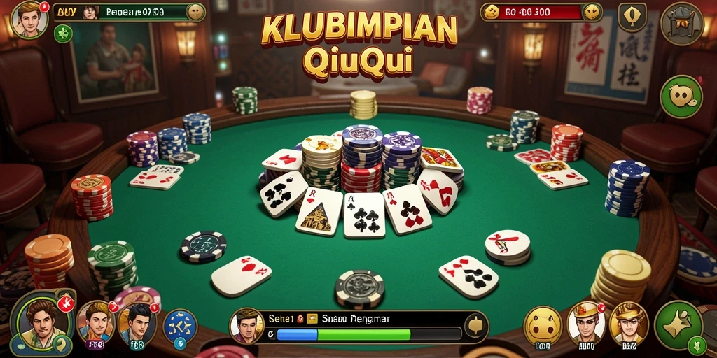 Tampilan gameplay seru QiuQiu di KLUBIMPIAN.