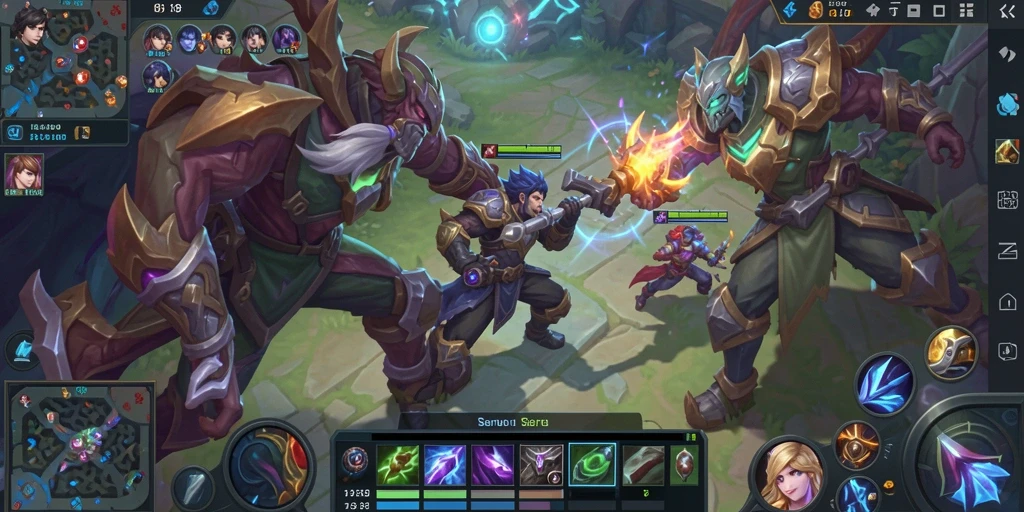 Screenshot MDG188 menampilkan pertarungan seru di arena MOBA.