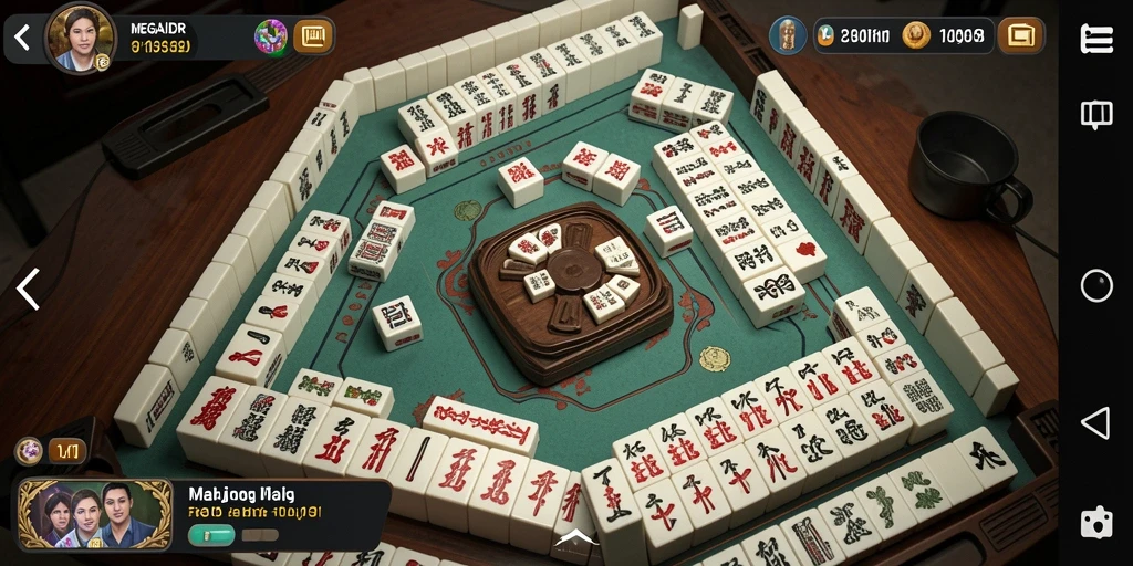 Tampilan gameplay seru dalam permainan Mahjong MEGAIDR.