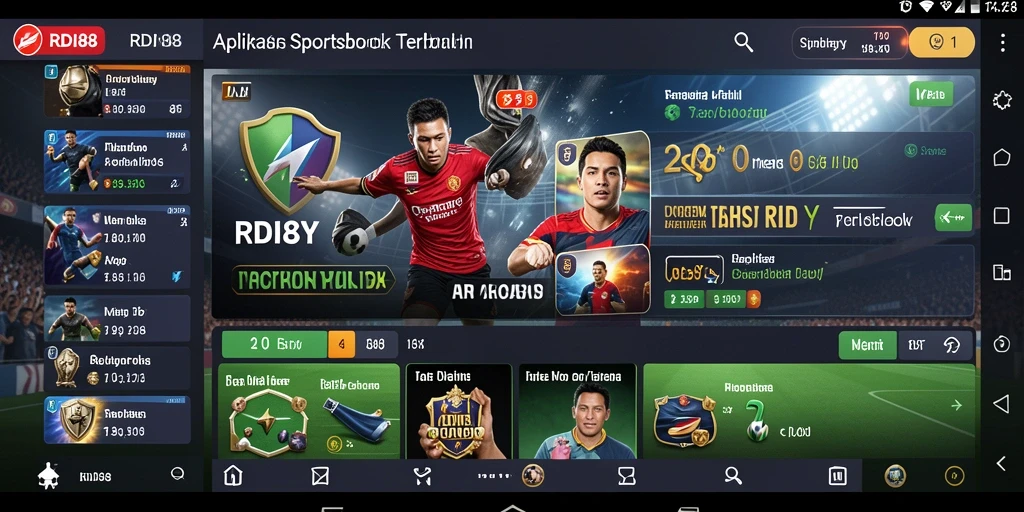 Tampilan screenshot RDI88 yang menampilkan fitur taruhan olahraga.
