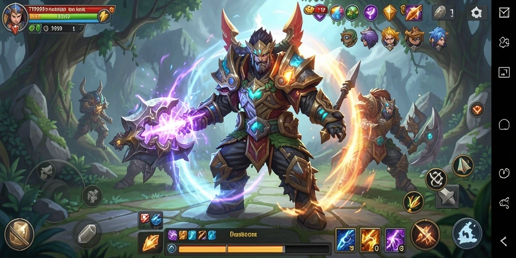 Menampilkan aksi seru dari gameplay ARPG T9999.